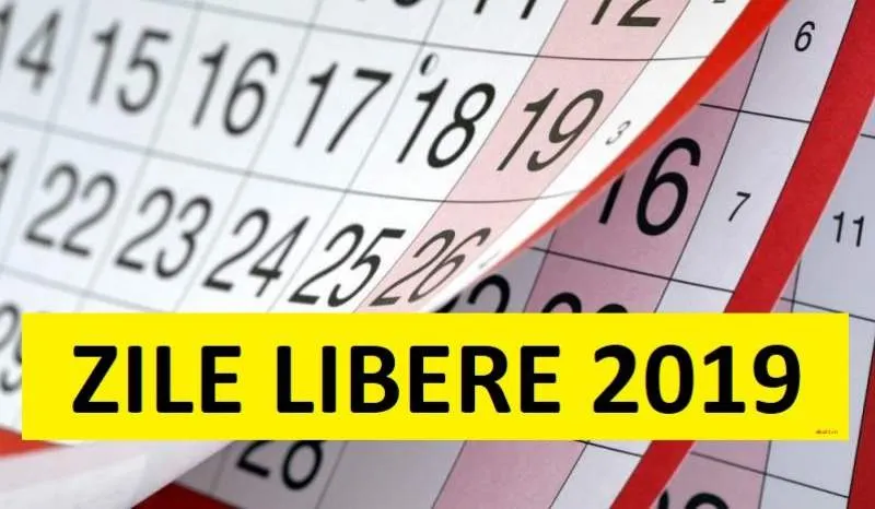 Zile libere pentru bugetari în 2019