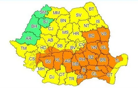 Buzăul, sub cod portocaliu de vreme severă