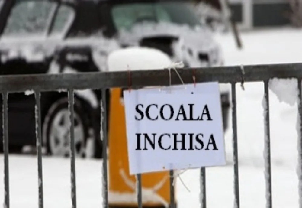 Școli închise, mâine, în județul Buzău