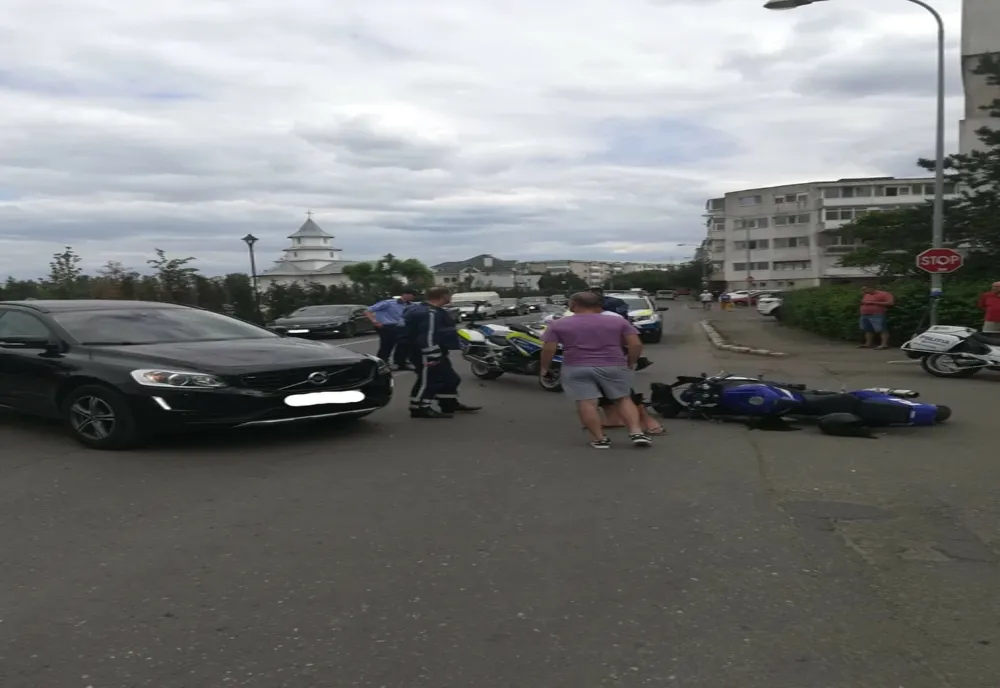 Motociclist accidentat în municipiul Buzău 