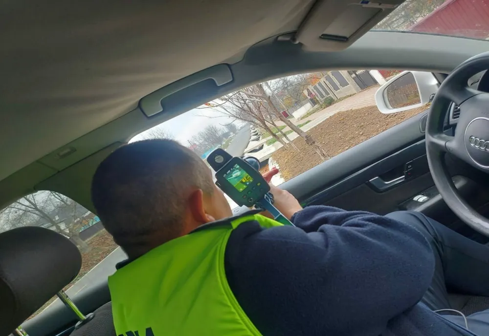 Aparatele radar au înregistrat 22 de autovehicule ce se deplasau cu viteze mai mari decât limitele maxime admise