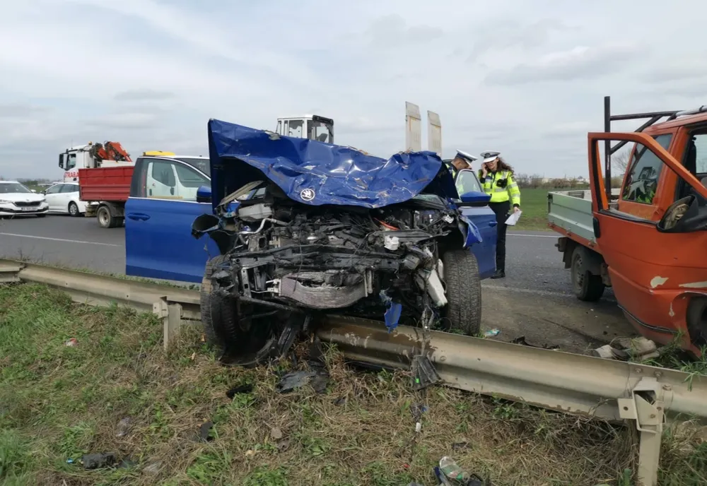 Foto: Grav accident pe Șoseaua Nordului din Buzău
