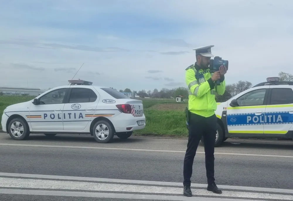Un șofer din Brăila a fost înregistrat de radar cu 164 km/h pe DN2E85, în afara localității Racovițeni