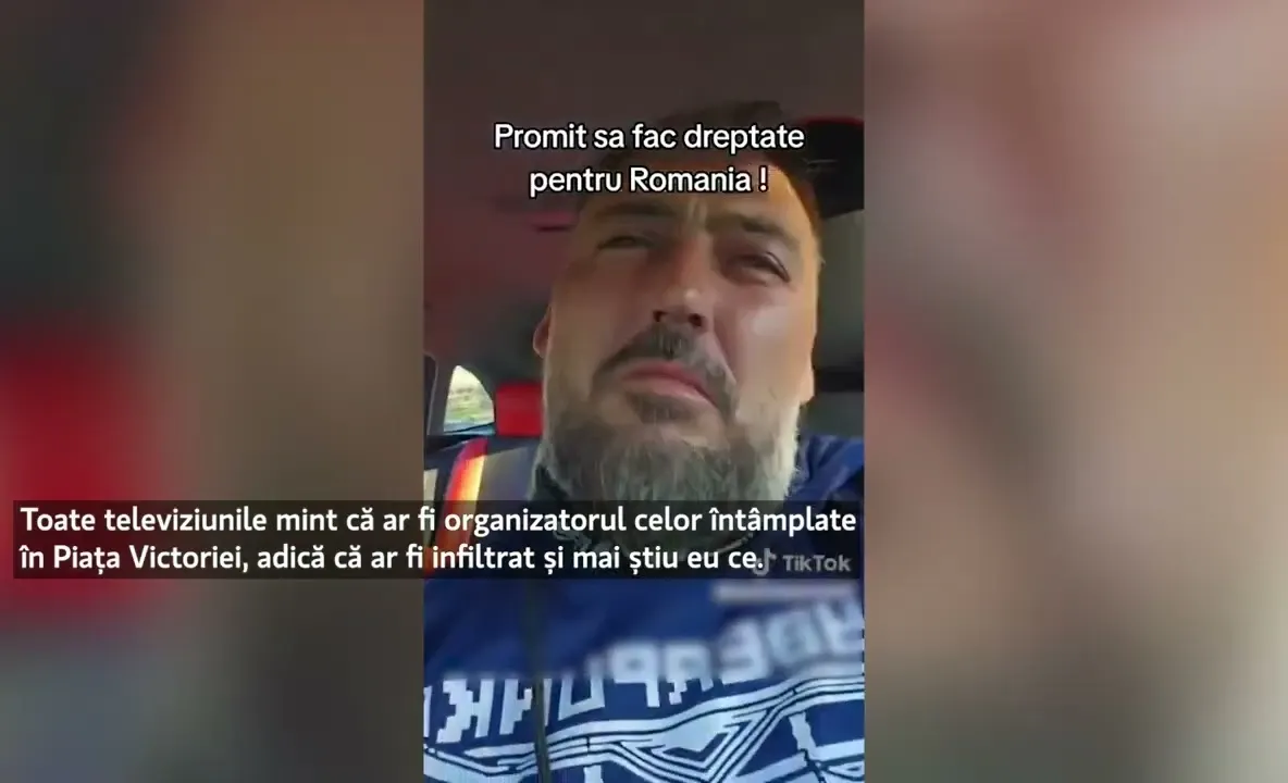 Unul dintre instigatorii de la protestul din Piața Victoriei, prins cu un pistol în mașină. A fost dus la audieri