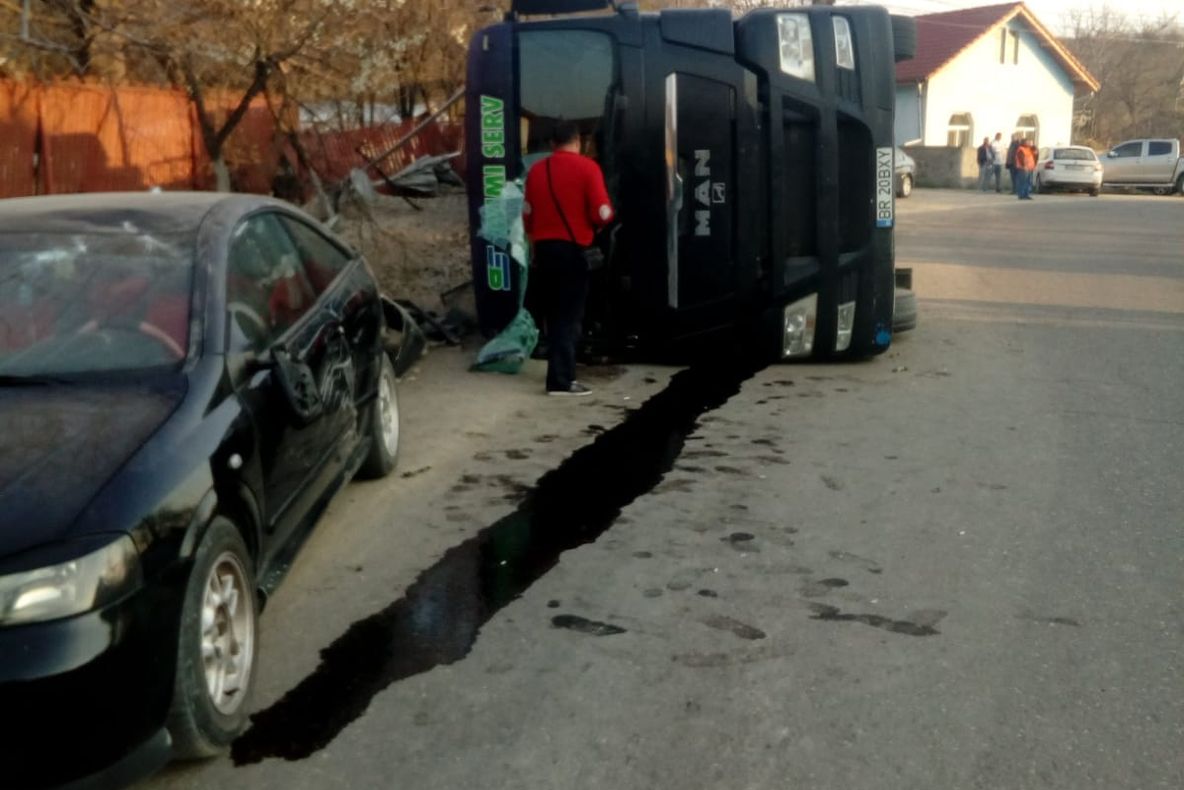 Accident grav provocat de un șofer aflat la limita comei alcoolice