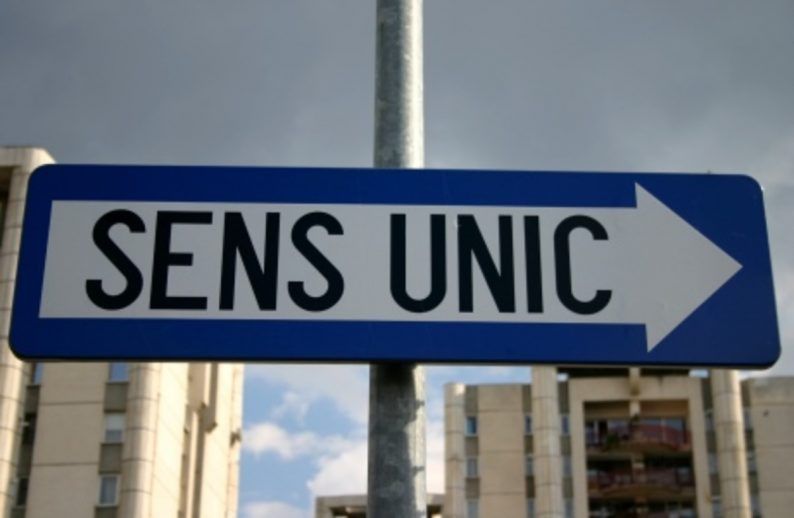 Nou sens unic, pe o stradă centrală, din municipiu