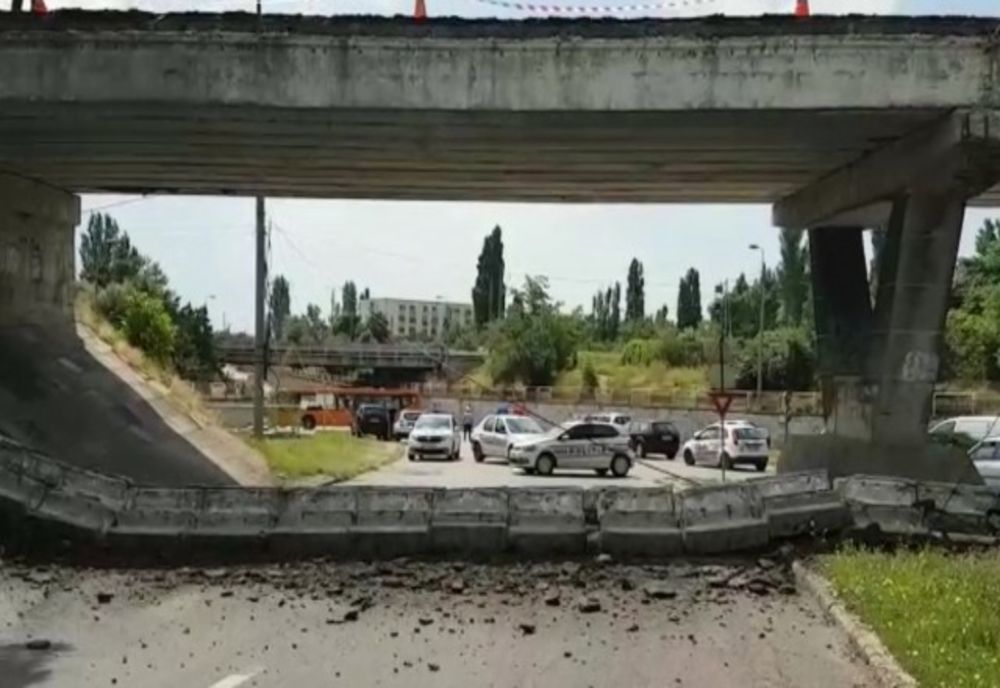 Circulaţia rutieră pe podul Marghiloman, redeschisă astăzi