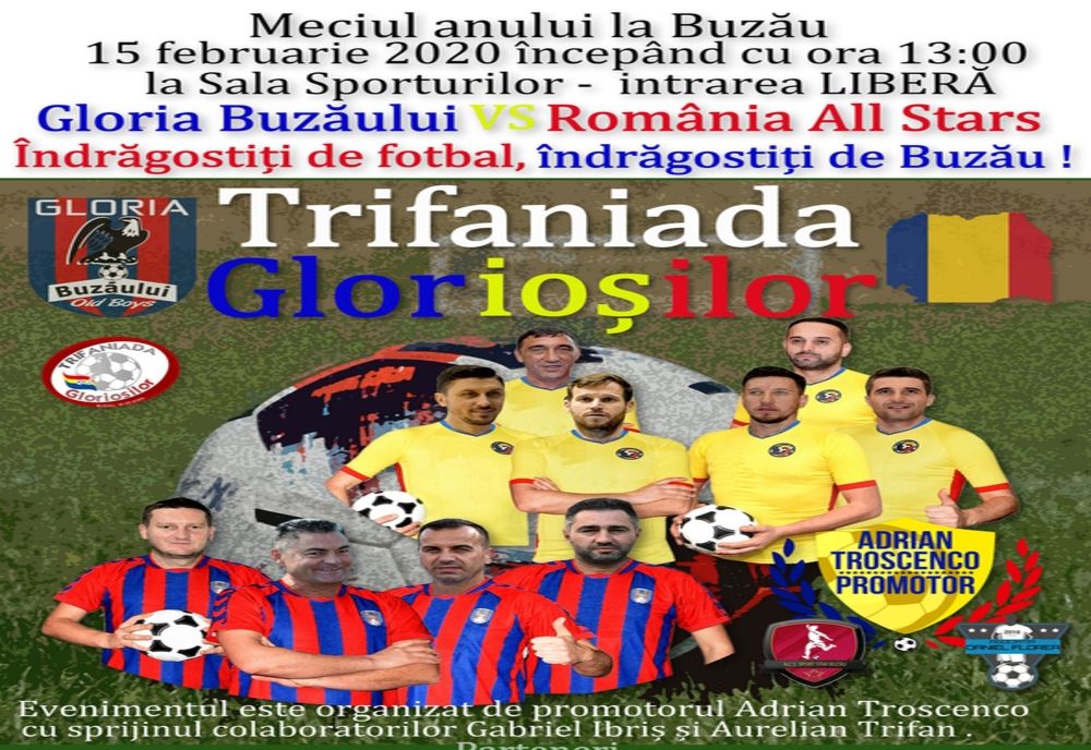 Gală ințesată cu vedete ale fotbalului autohton, la Buzău