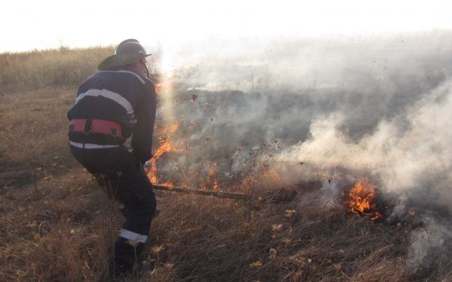 Trafic oprit pe DN2, din cauza unui incendiu de vegetație