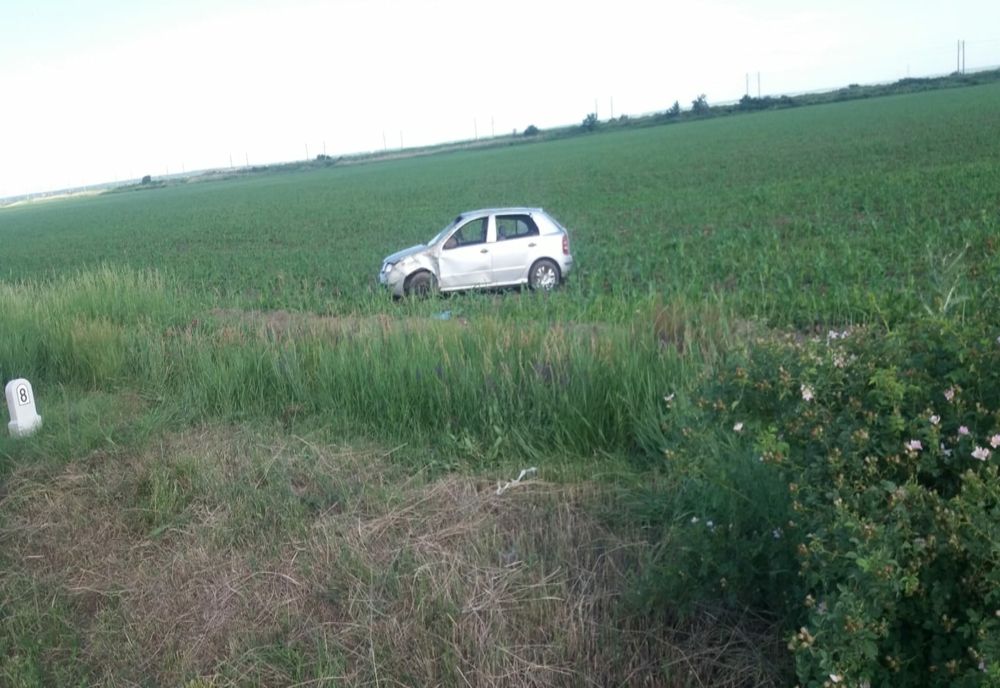 Foto/ Accident de circulație pe DN1BE577, la ieșire din Ulmeni.