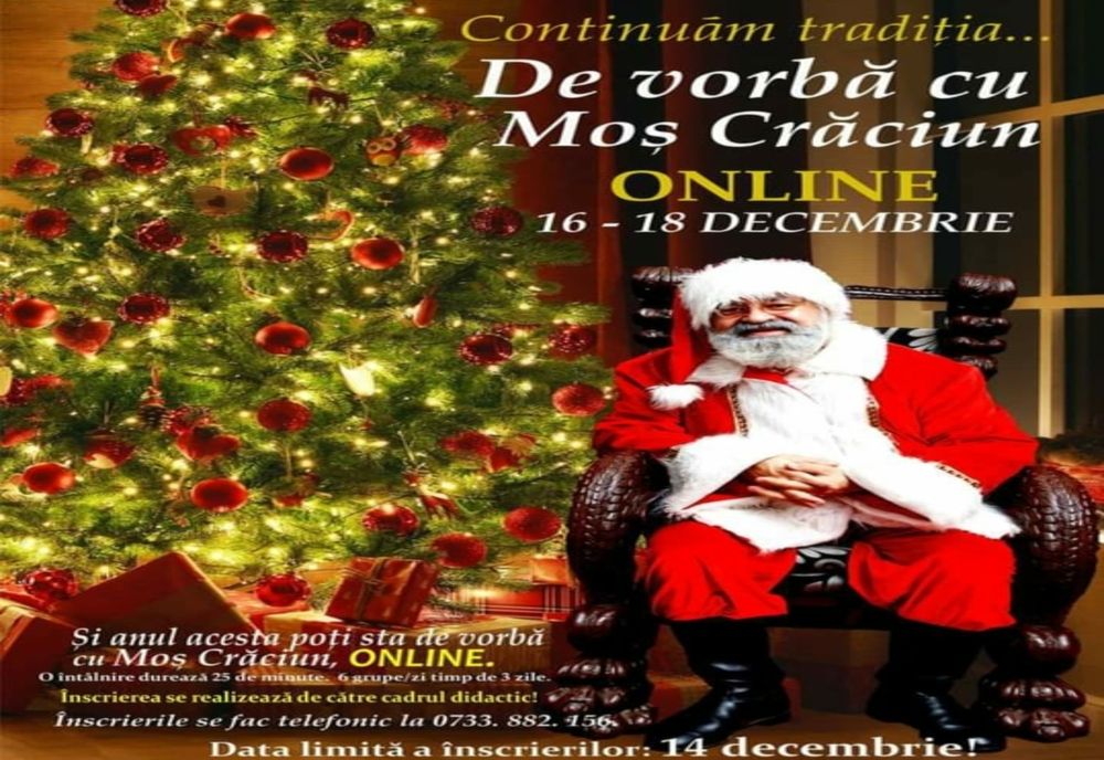 Teatrul „George Ciprian” îl aduce online pe Moș Crăciun în școlile buzoiene