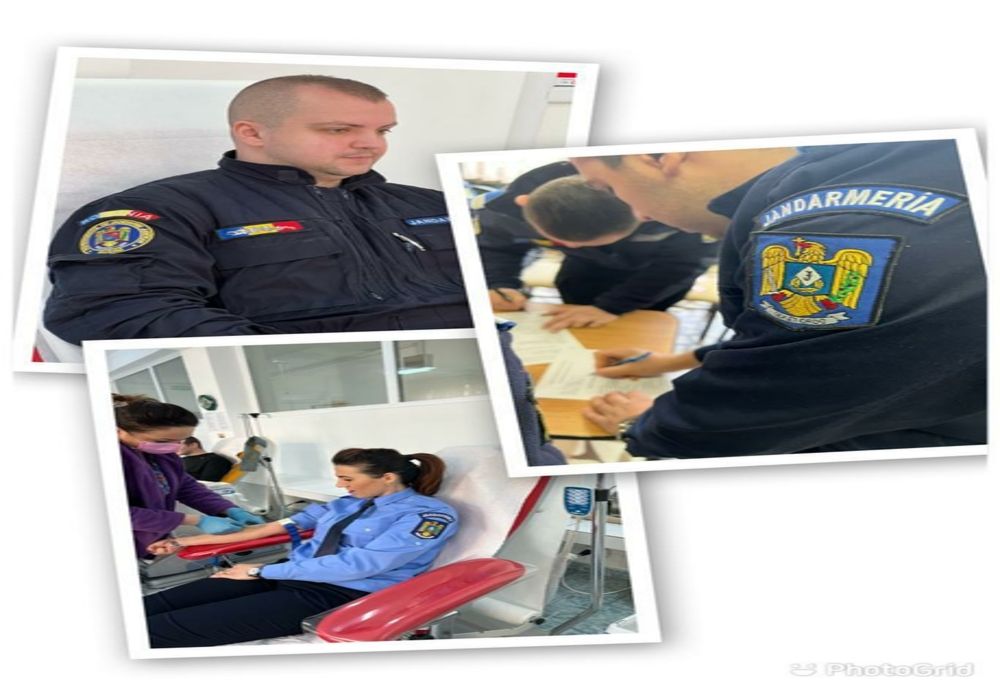 Jandarmii buzoieni au donat sânge pentru viață