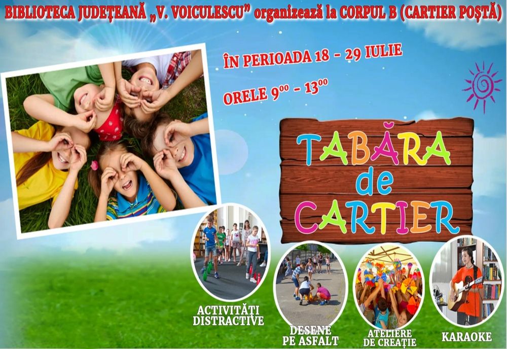 Tabăra de Cartier, unul dintre cele mai de succes proiecte anuale ale Bibliotecii Județene „V. Voiculescu” Buzău