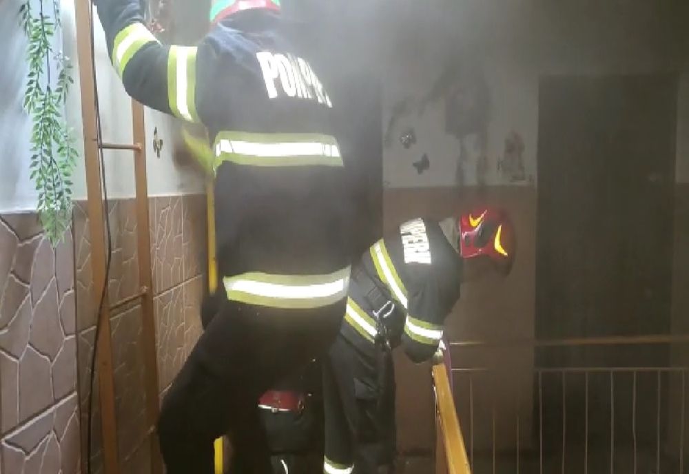 Video: Incendiu izbucnit la un apartament în municipiul Buzău