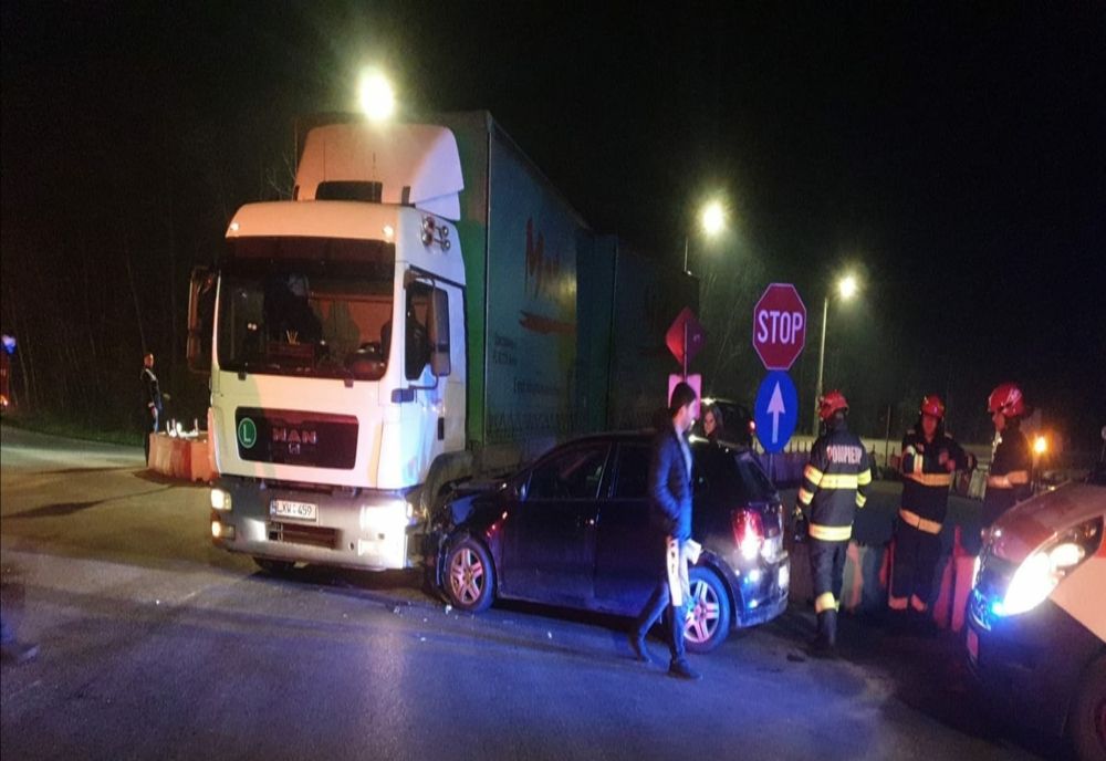 Accident azi noapte la ieșirea din municipiul Buzău
