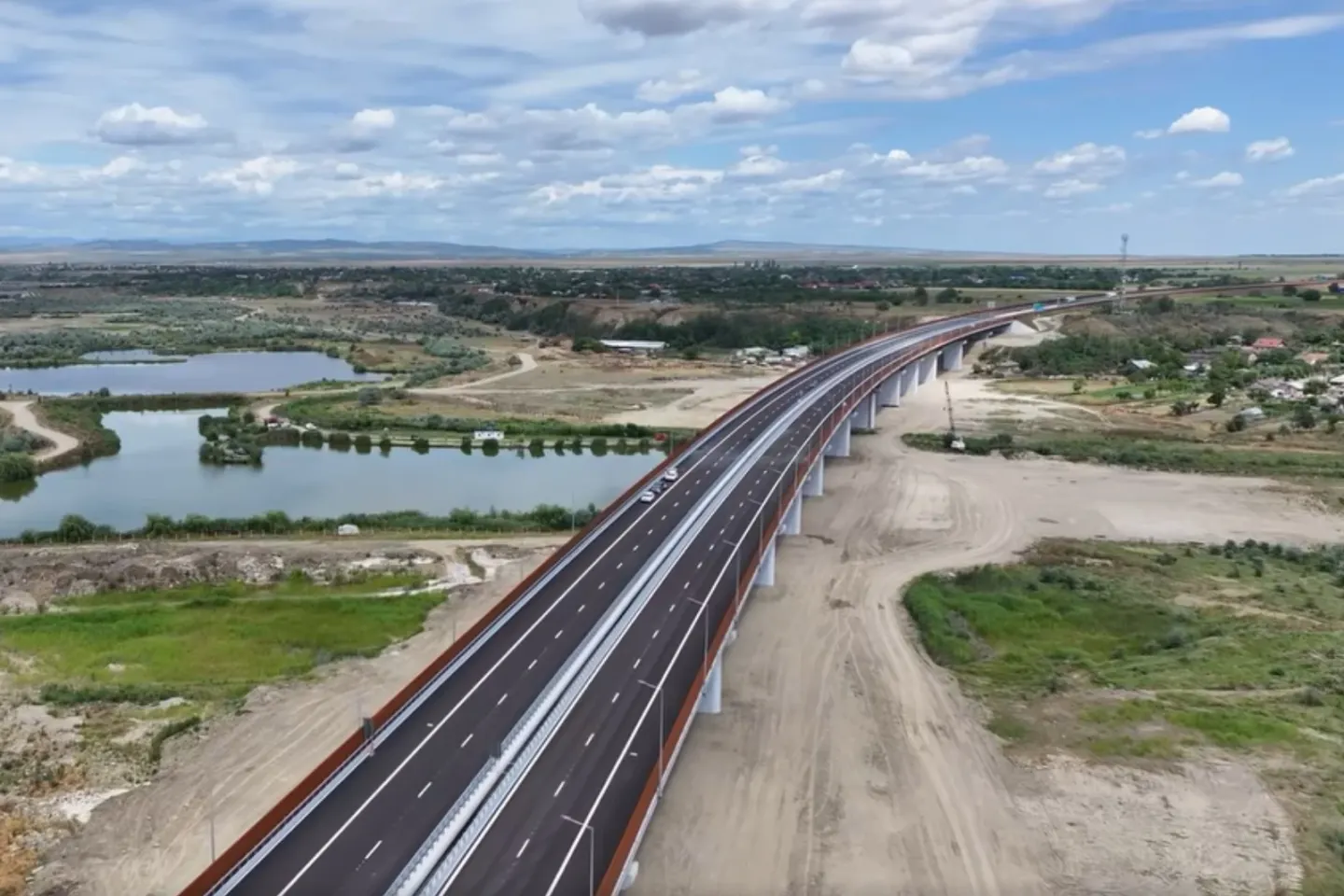 Evoluția Autostrăzii Moldova. Transformarea impresionantă a Lotului 2 din A7, surprinsă din aer -VIDEO 