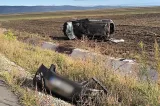 Accident pe DJ 203C, în județul Buzău. Șapte persoane au fost rănite, după ce o mașină s-a răsturnat în afara carosabilului