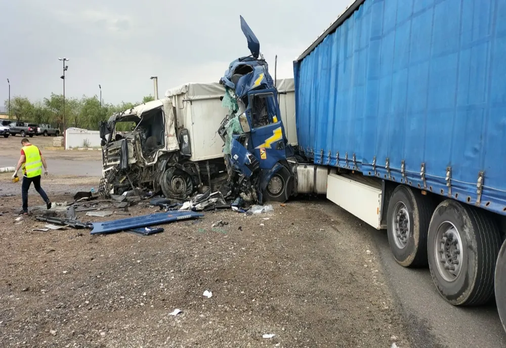 Accident pe DN2E85 la ieșirea din municipiul Buzău 