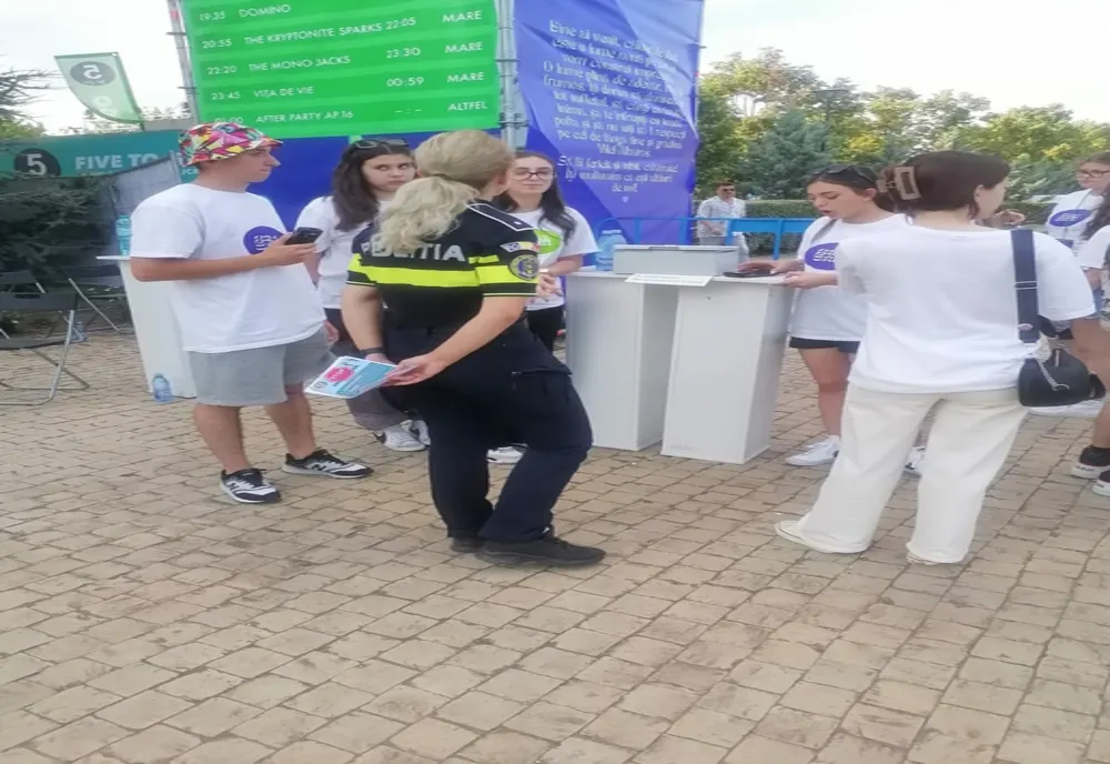 Dialog cu tinerii buzoieni pe marginea efectelor negative a consumului de substanţe psihoactive în cadrul festivalului desfășurat în Buzău