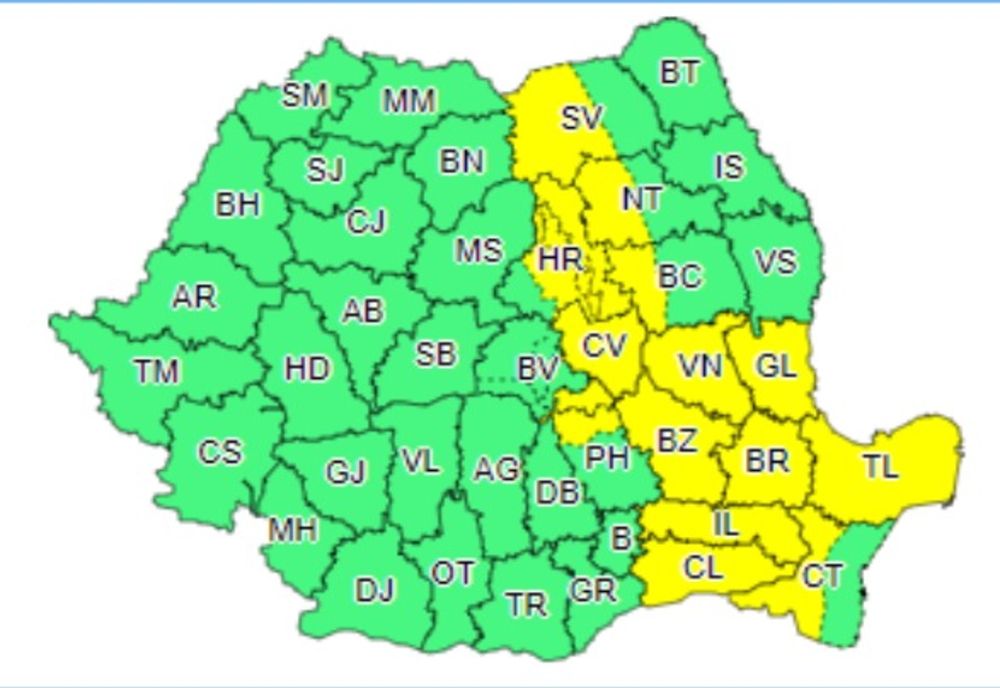 O nouă avertizare din partea meteorologilor. Buzăul, sub cod galben de vreme instabilă