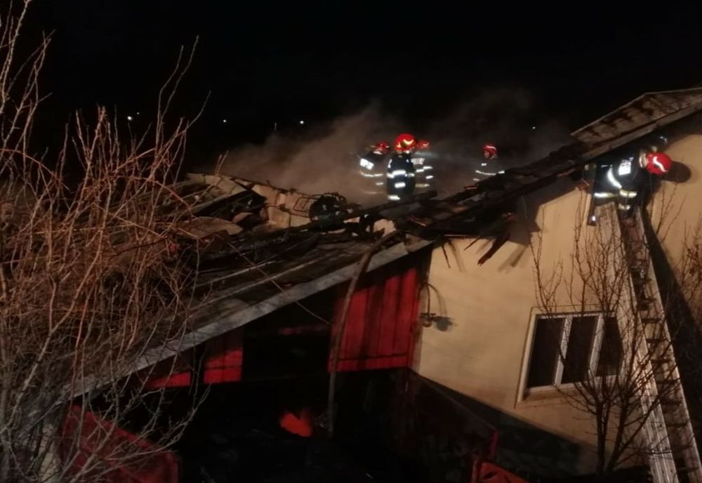incendiu la o casă din Potoceni