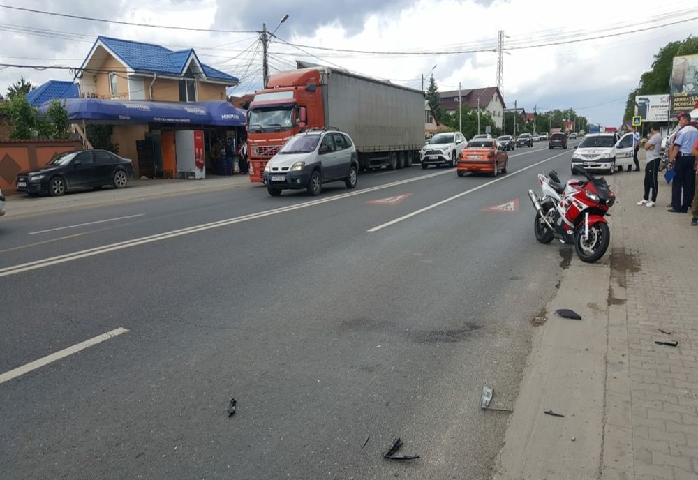 Foto: Trafic dirijat pe DN2E85, la ieșire din Buzău spre Mărăcineni, accident rutier