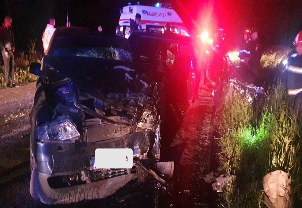 Foto/ Accident cu 4 persoane rănite azi noapte în județul Buzău