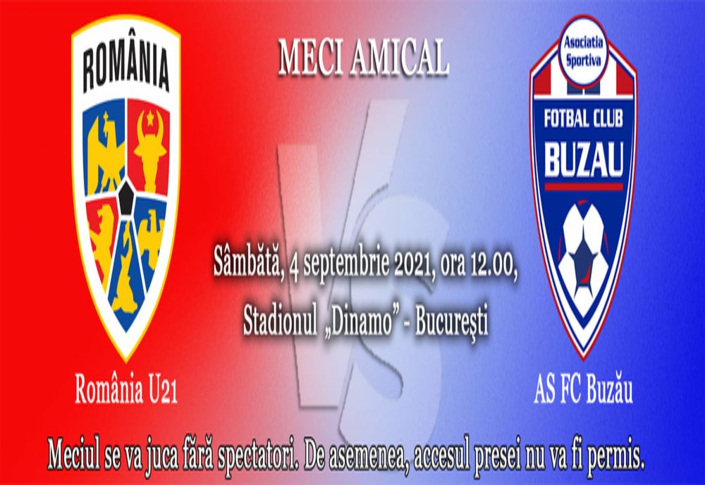 FC Buzău, sparing partener pentru naționala U21 a României