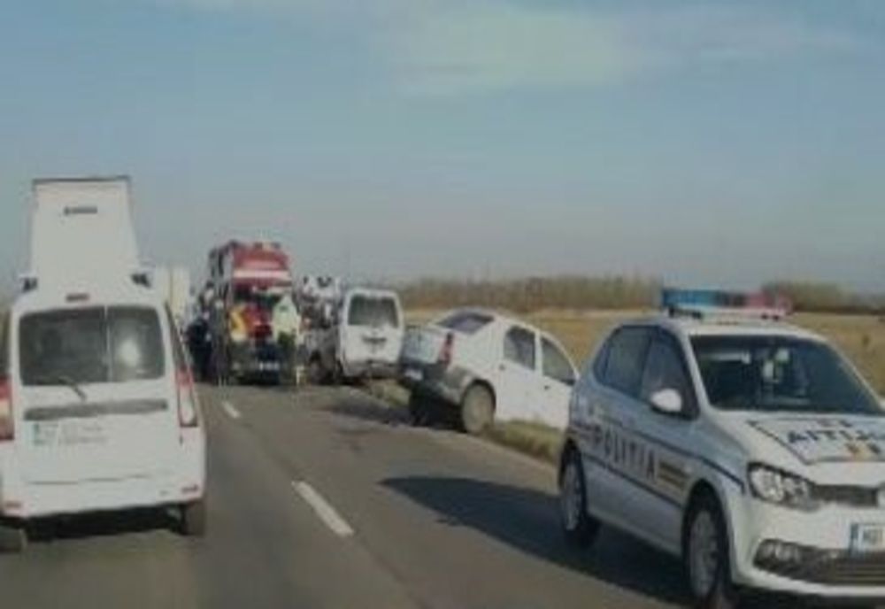 Tamponare în lanț pe DN1B