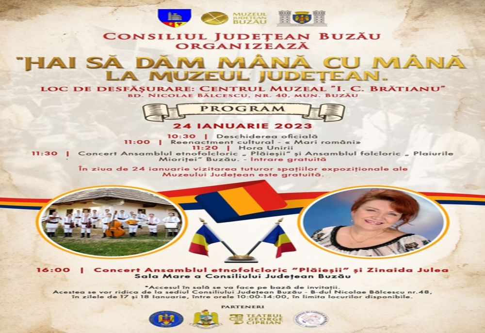 Hai să dăm mână cu mână la Muzeul Județean buzău