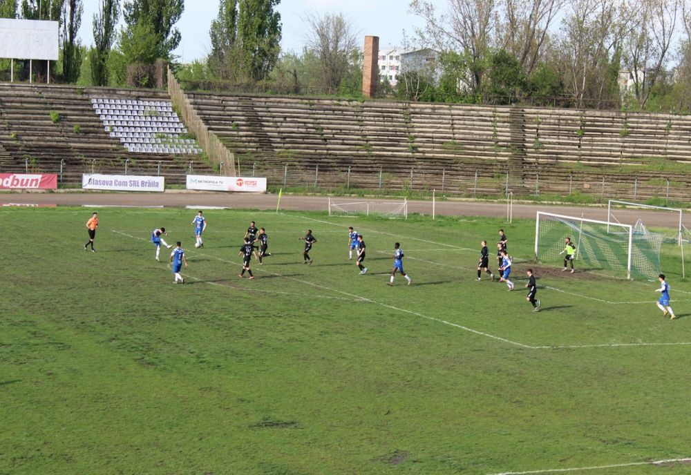 Dacia Unirea Brăila a pierdut pe teren propriu duelul codașelor din seria a II-a din Liga a 3-a, cu Voința Limpeziș