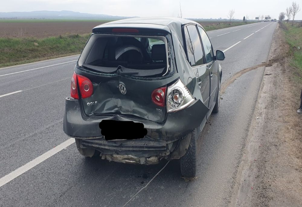 Accident pe DN2E85, în zona Podul Bulgarului