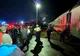 Autovehicul lovit de tren, la o trecere de nivel peste calea ferată
