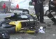 Motociclist lovit de o șoferiță neatentă