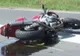 VIDEO: Polițlist accidentat în timp ce se afla pe motocicletă