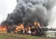 Incendiu la un depozit de colectare a PET-urilor