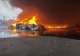 Galerie foto: Imagini din timpul intervenției la incendiul de proporții care a cuprins o hală în care erau depozitate materiale reciclabile