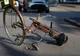 Biciclistă accidentată pe strada Mesteacănului 