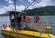 Ambarcațiune achiziționată de Apele Române pentru a curăța apele din Lacul Siriu