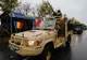 Parada militară organizată la Buzău, pe o ploaie mocănească și o temperatură de doar 1 grad Celsius