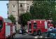 Casa scării inundată cu fum în urma unui incendiu 